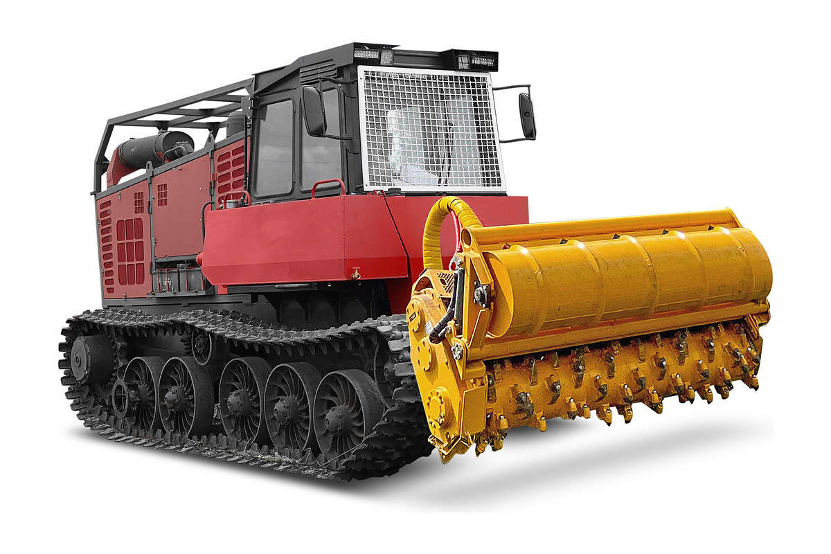 Самоходный комплекс ТЛП-4М-038 ГСТ ПРО с ротоватором MeriCrusher MJS-191 STG